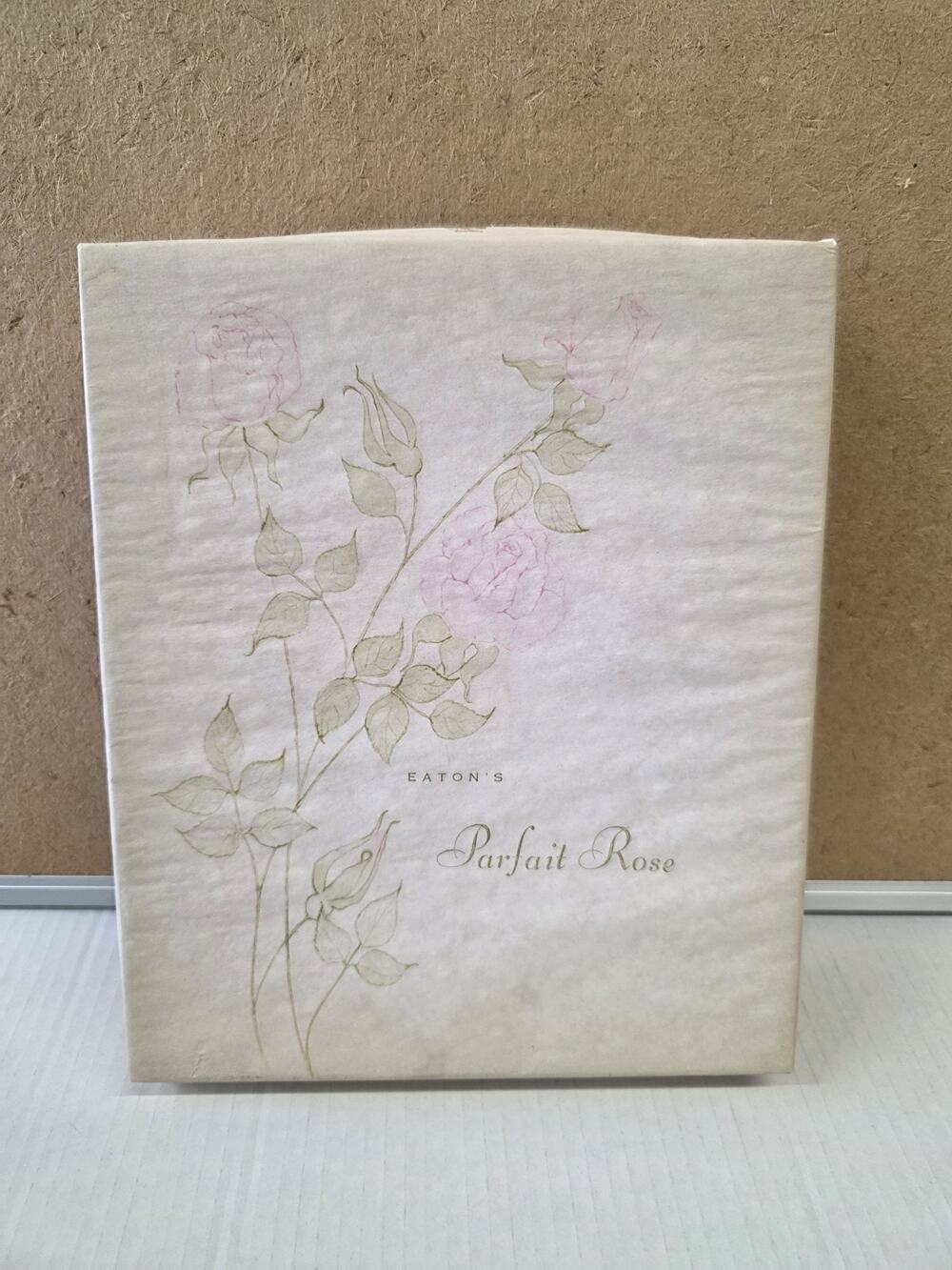 Vintage Eaton's Parfait Rose Stationary Box Set Pink Cottagecore Floral Partial